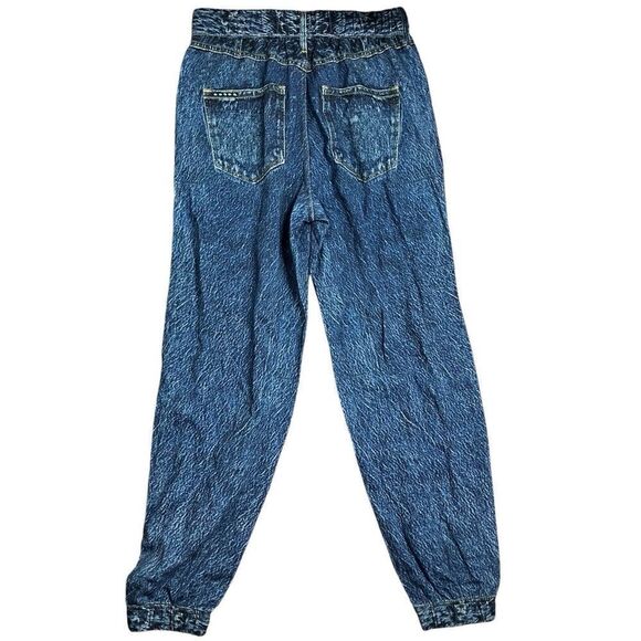 BLANKNYC‎ Womens S Blue Dark Wash High Rise Easy Come Easy Go Tapered Leg Jogger - Picture 10 of 13